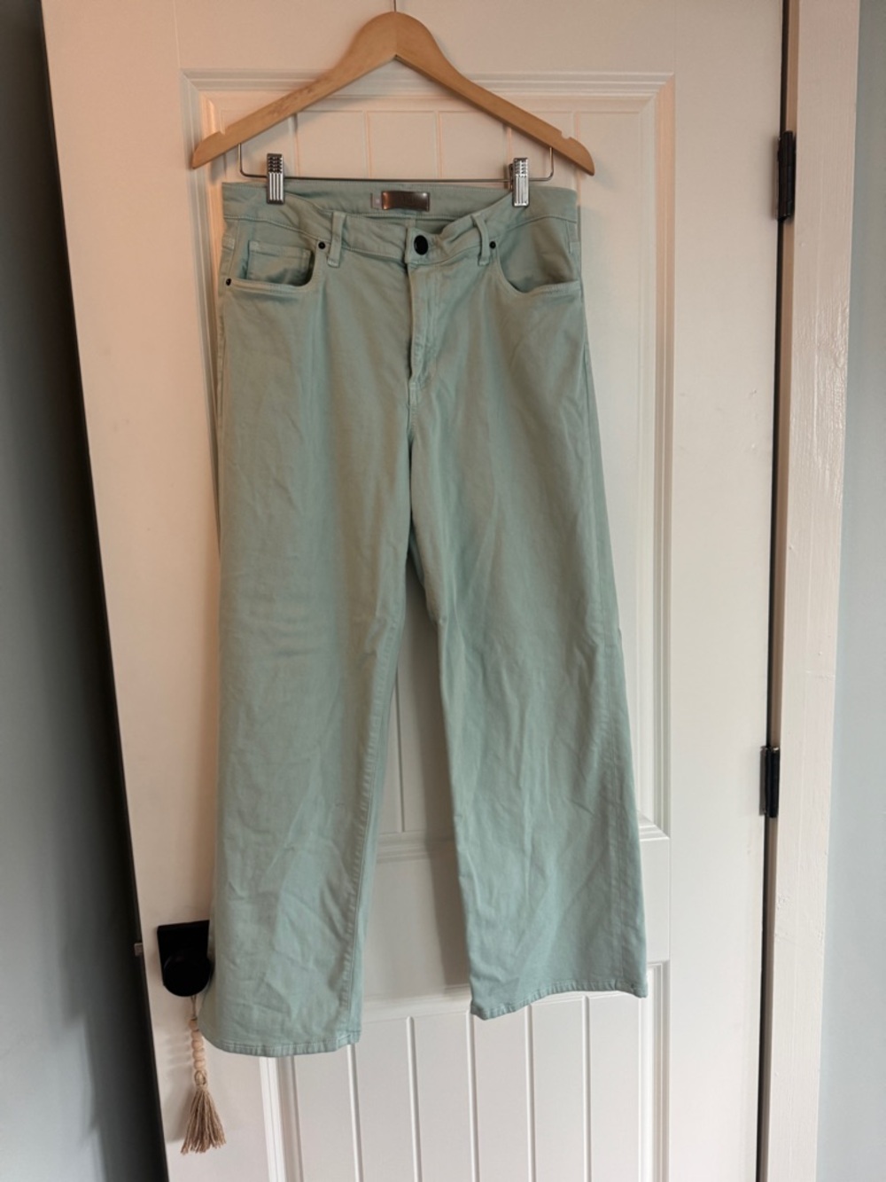 Charlotte Mint High-Rise Wide Leg Jeans